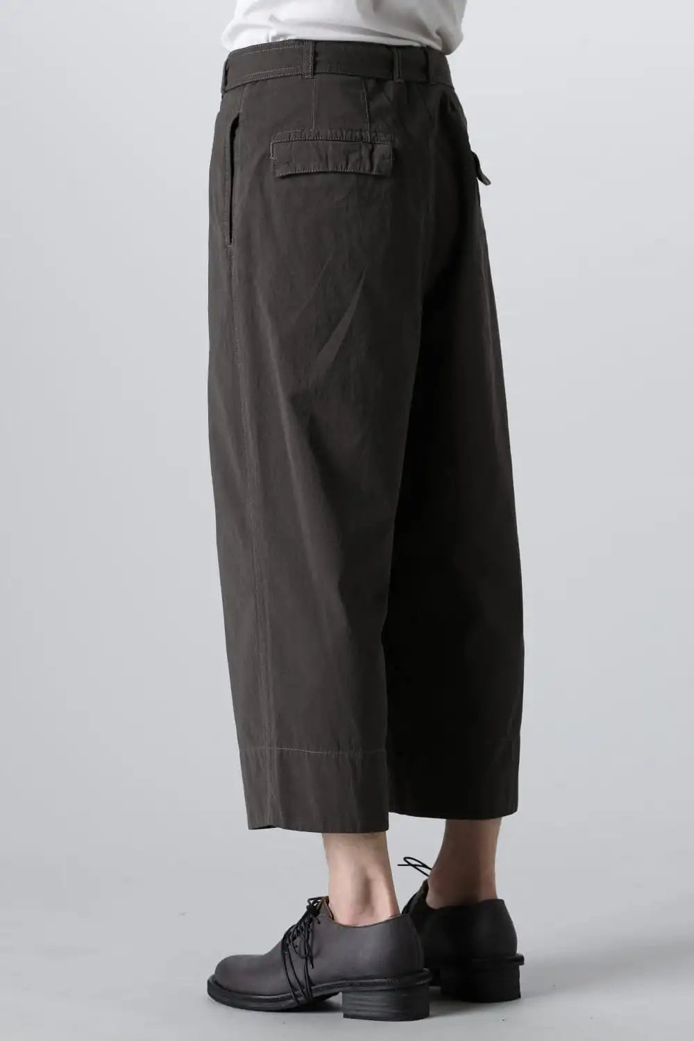 Dry Cotton Wide-Cropped Pants  Olive Drab