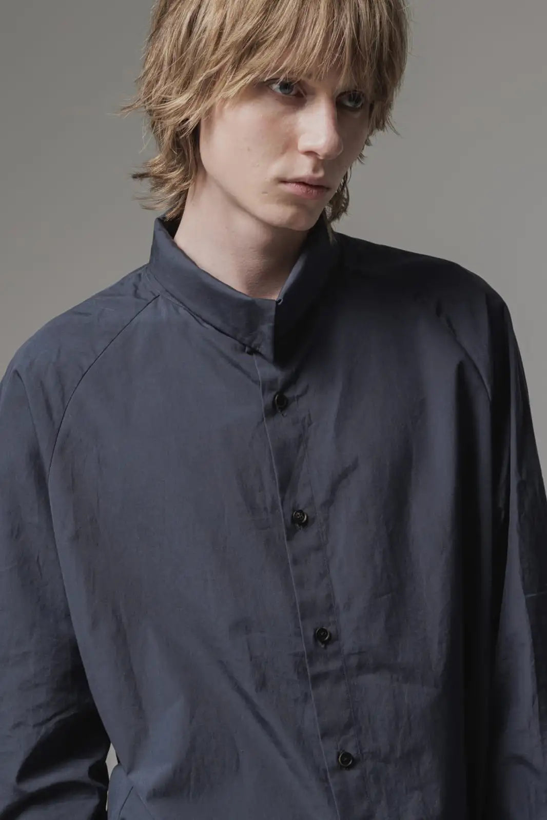 Shirt 120/2 cotton Blue Gray