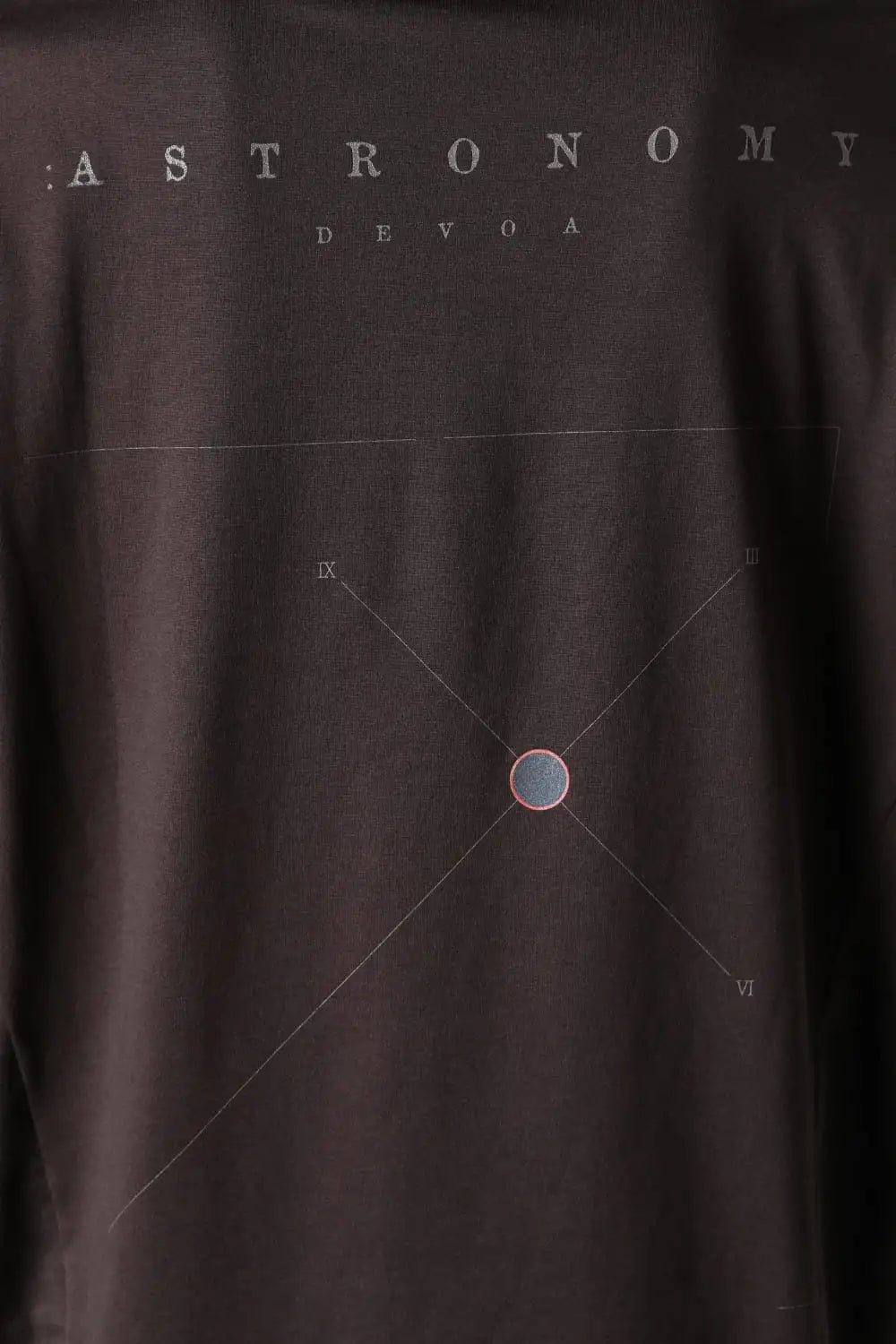 Short sleeve astronomy print B Brown