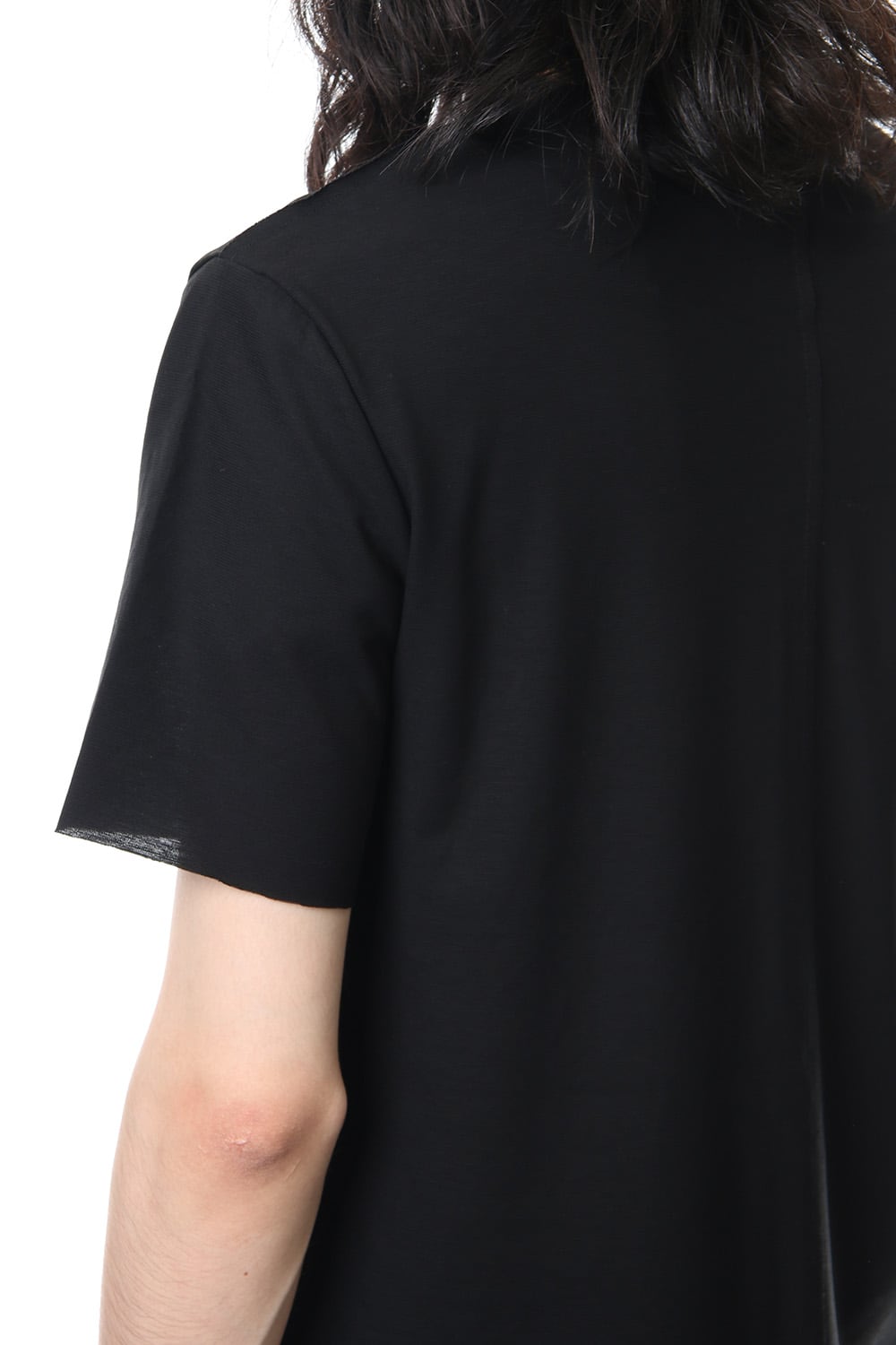 Layered Cutsew V-neck - Black