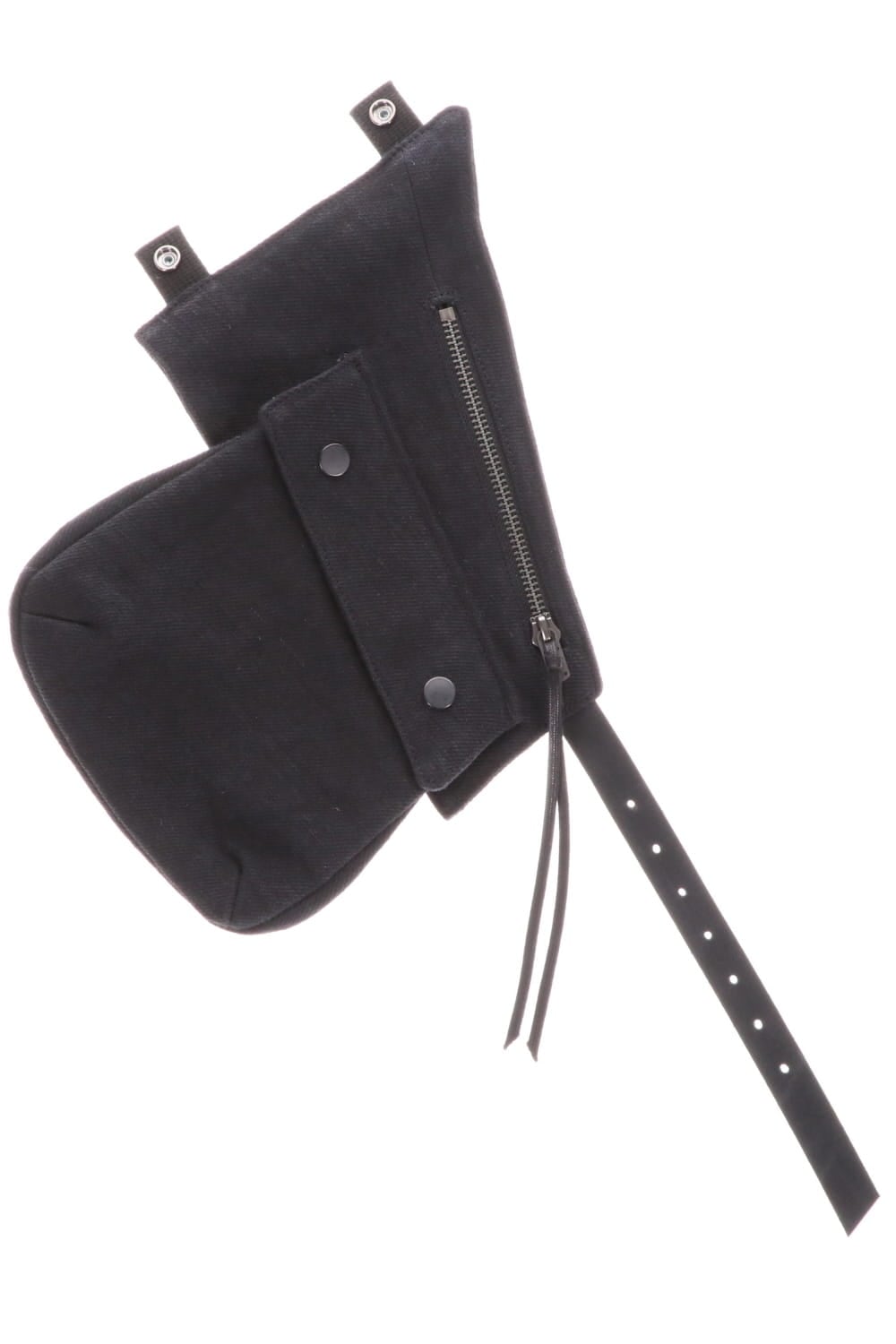 Jute x Cotton Military Twill Bag Attached Bag Pack Black