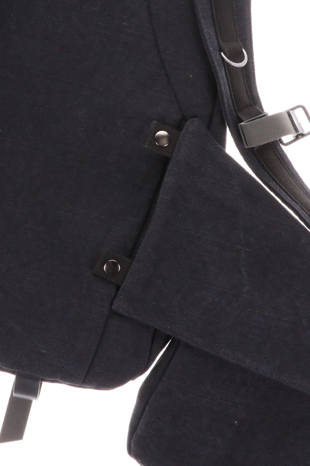 Jute x Cotton Military Twill Bag Attached Bag Pack Black