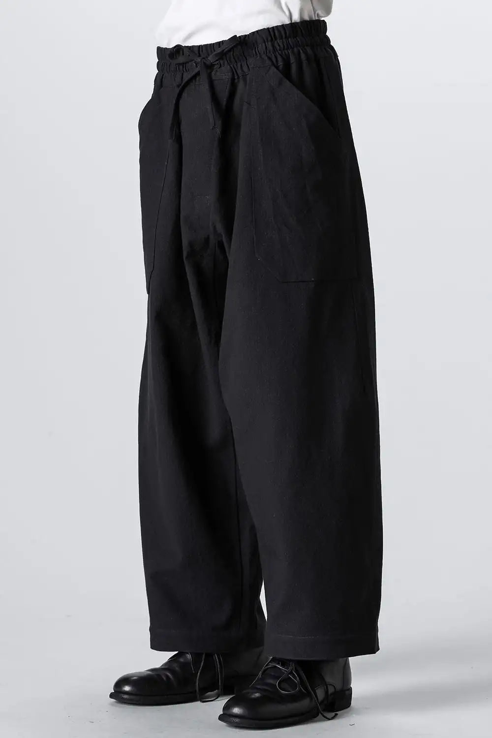 TROUSERS#80 Coarse Dense Twill Black