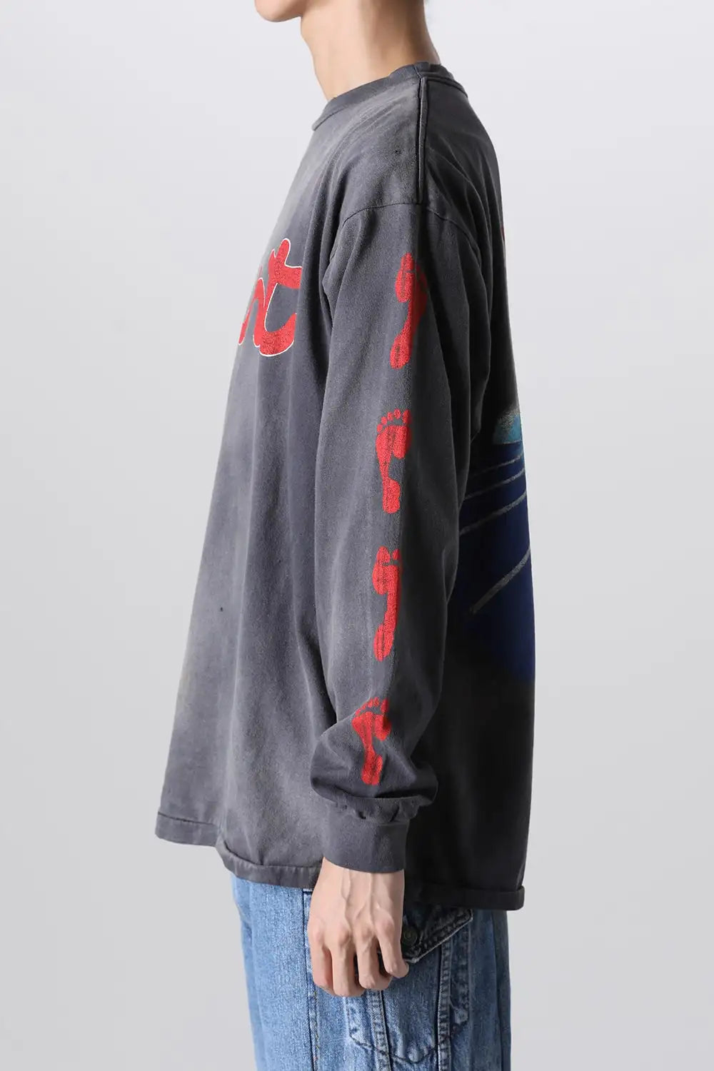 FOOT PRINT Long sleeve T-shirt