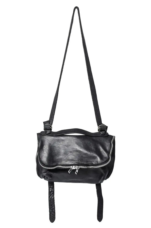 Small Messenger Shoulder Bag Soft Horse Full Grain - M100 Black