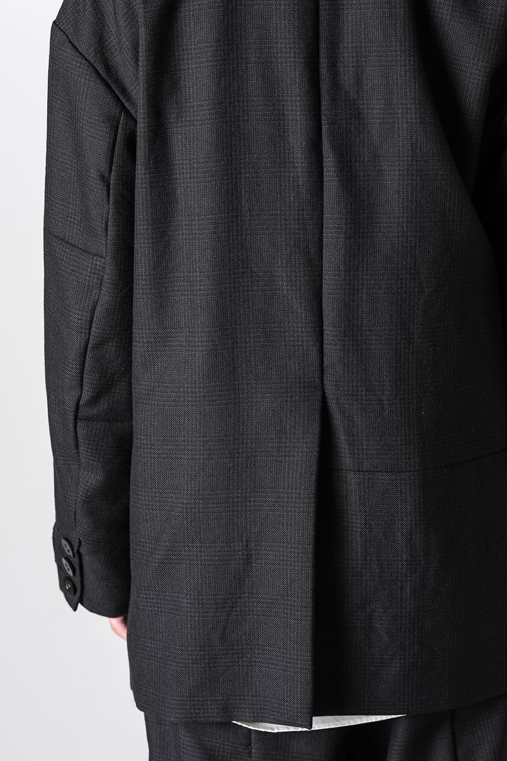 Patch Worked Relax Fit 2B Blazer Glen Check HERBIE