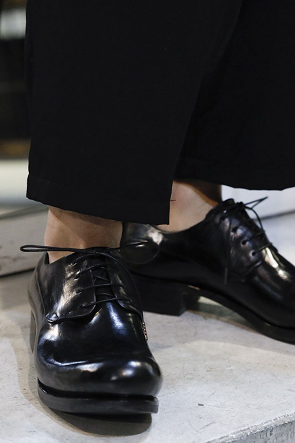 Derby Shoes Horse leather Culatta Shiny Black