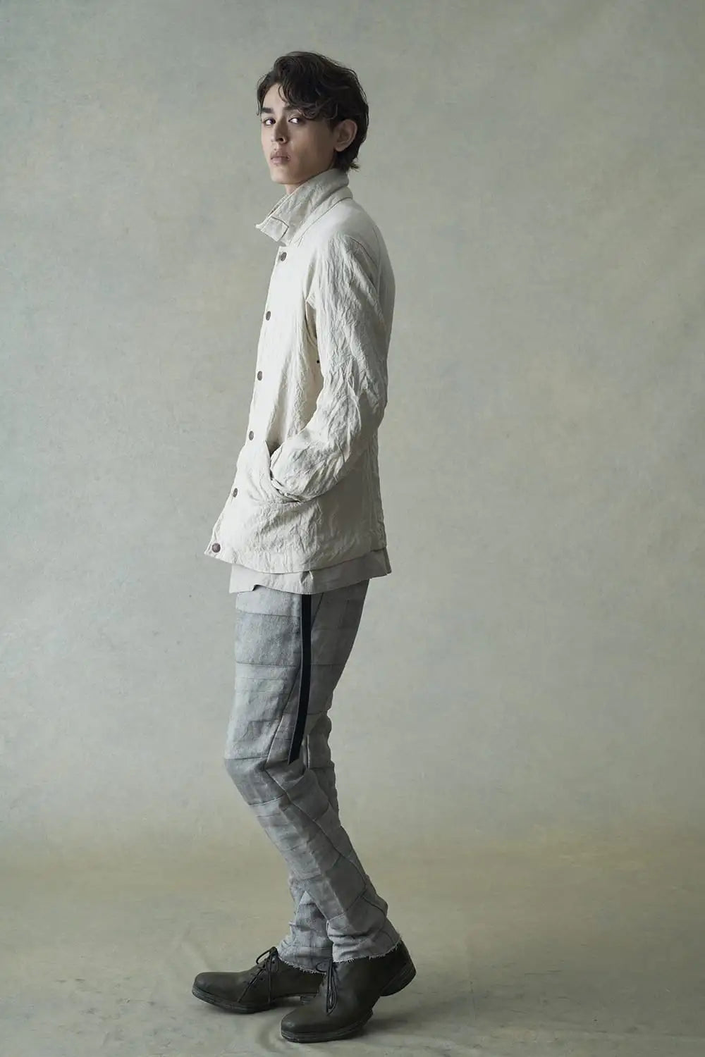 ジャケット カナパコットンメタルシュリンク