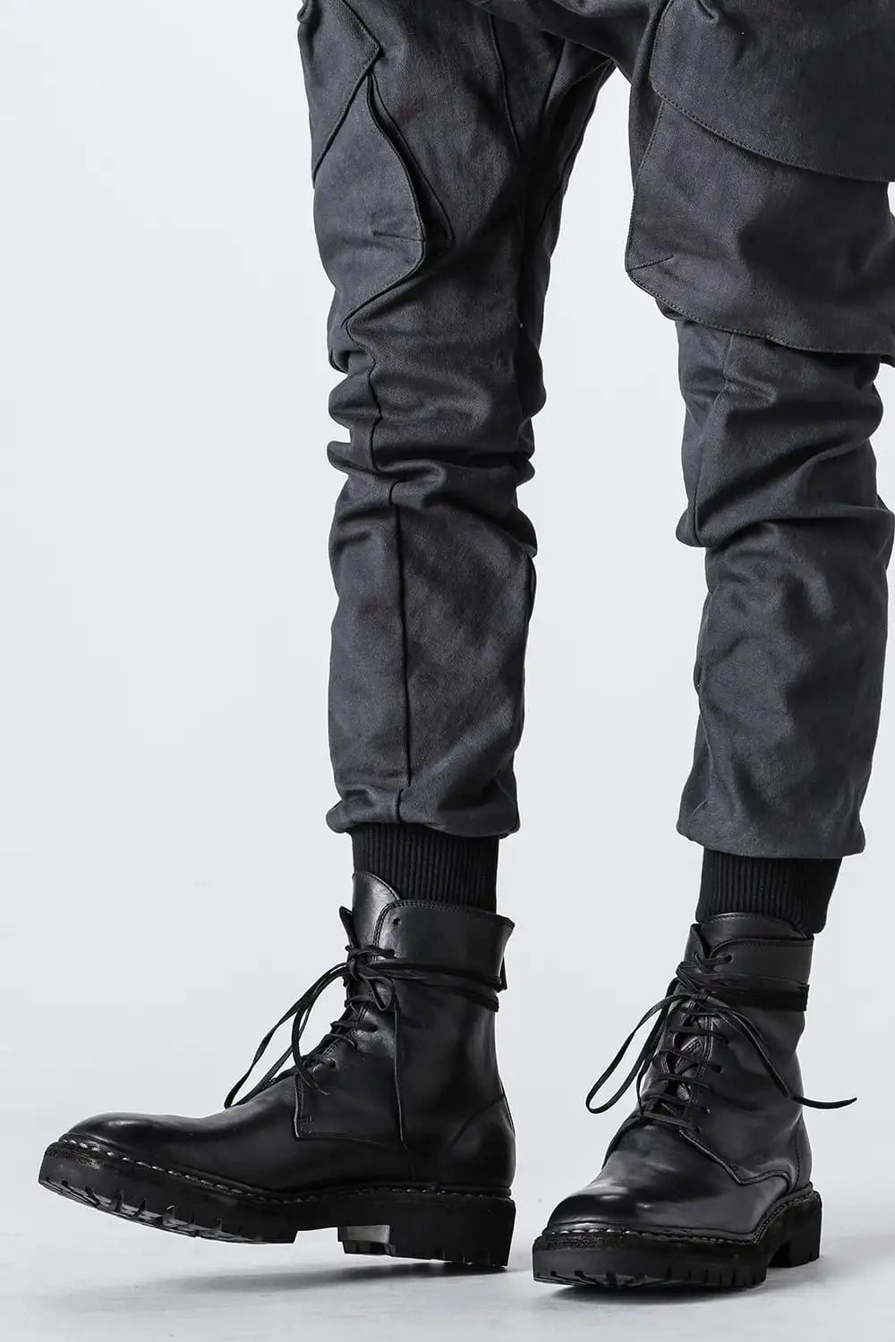 Norwegian welted Vibram-sole Back Zip Race Up Boots Horse Full Grain - 795BZV_N