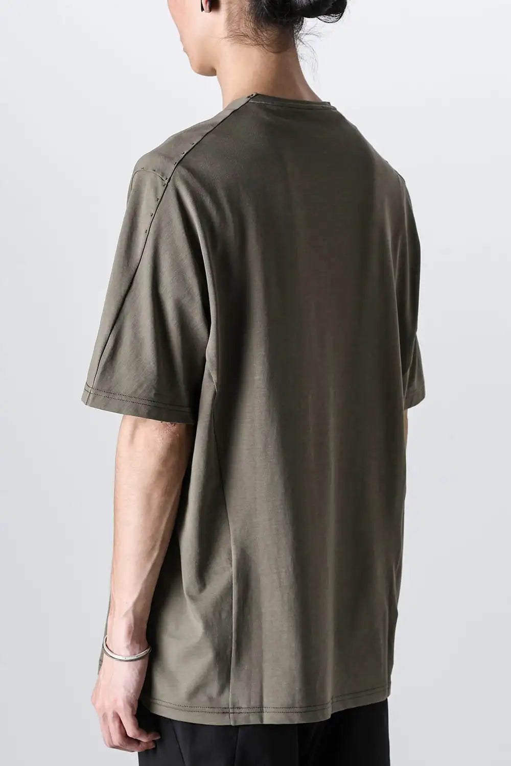 Short sleeve high twist jersey Olive