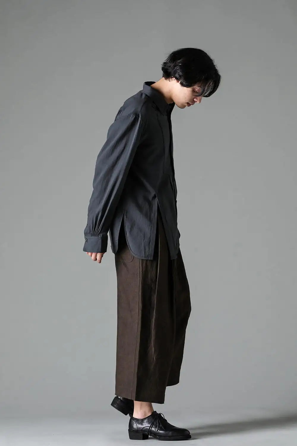 プレーテッドエクストラワイドレッグトラウザーズ