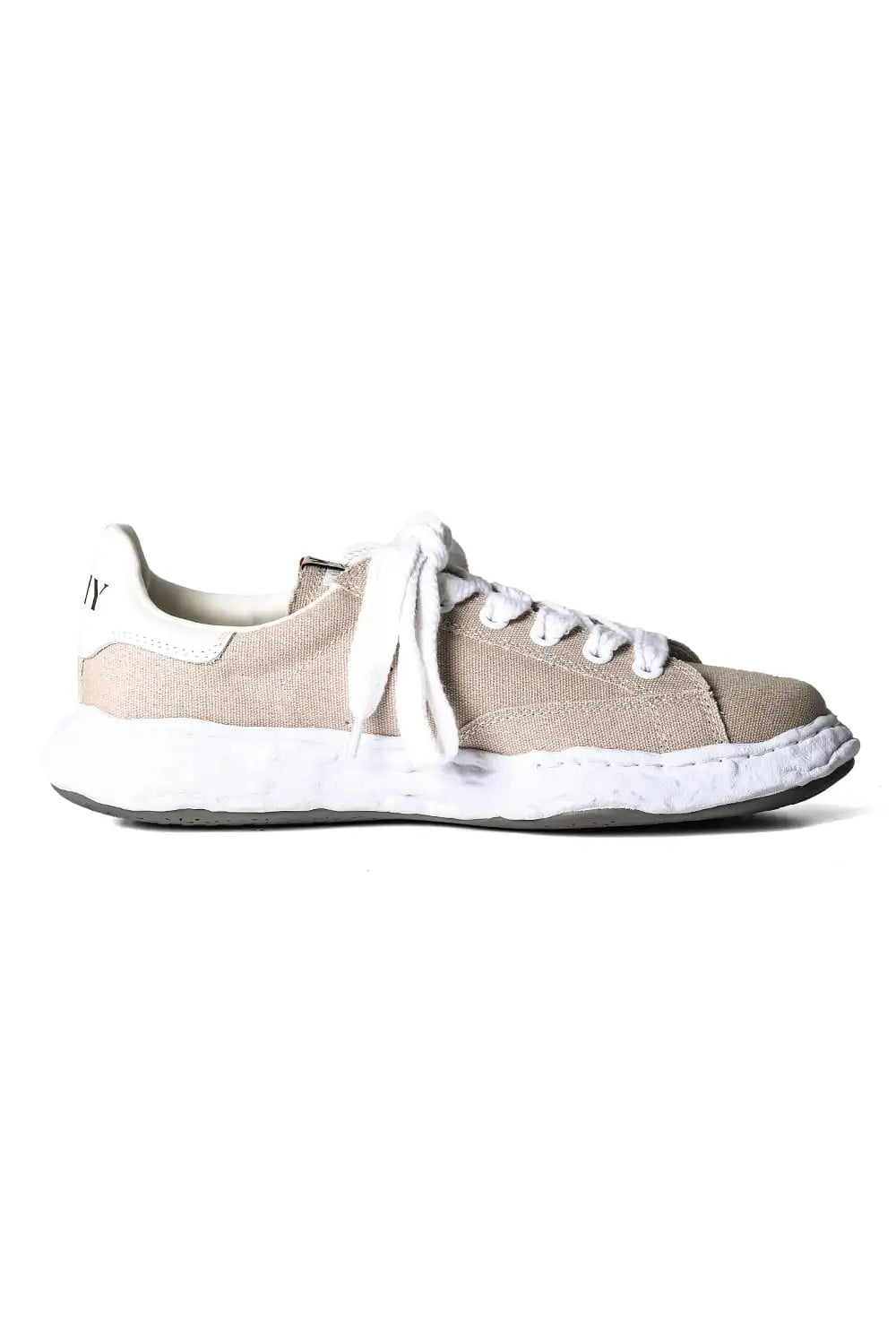 CHARLES Original sole canvas Low-cut sneakers Beige