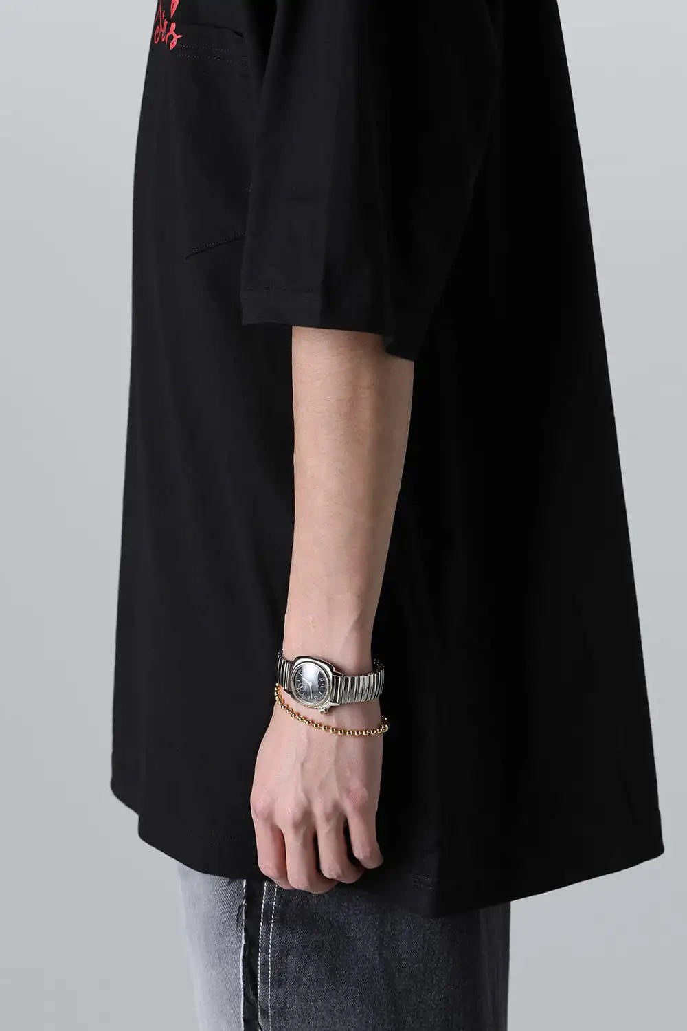 lonely souls. (oversized s/s pocket tee) Black