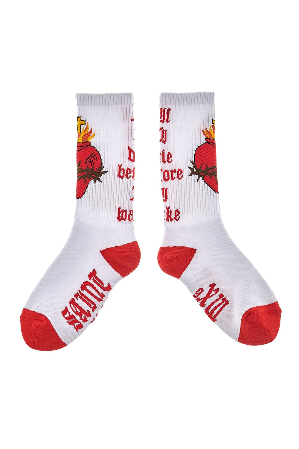 HEART Socks White