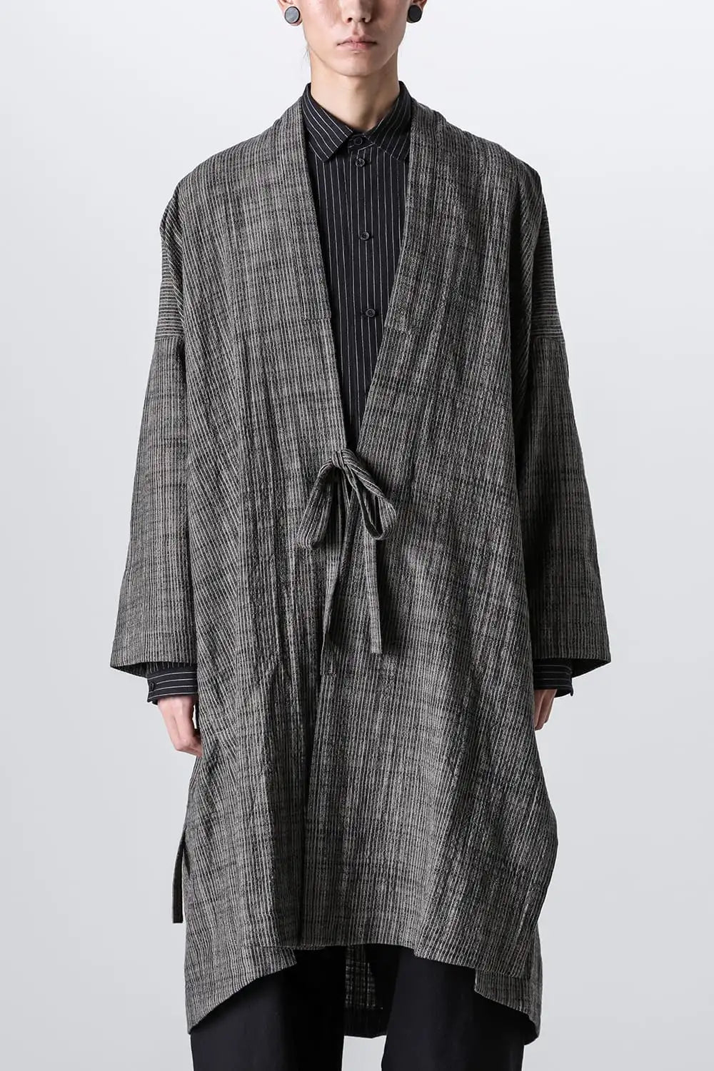 KIMONO#14 Cotton Cloth Vintage Striped