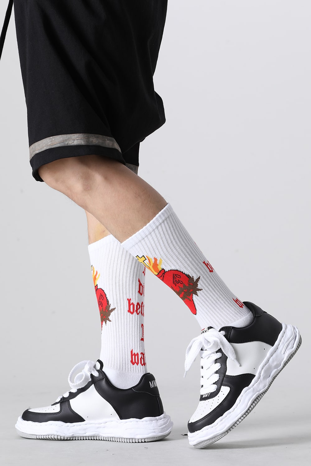 HEART Socks White