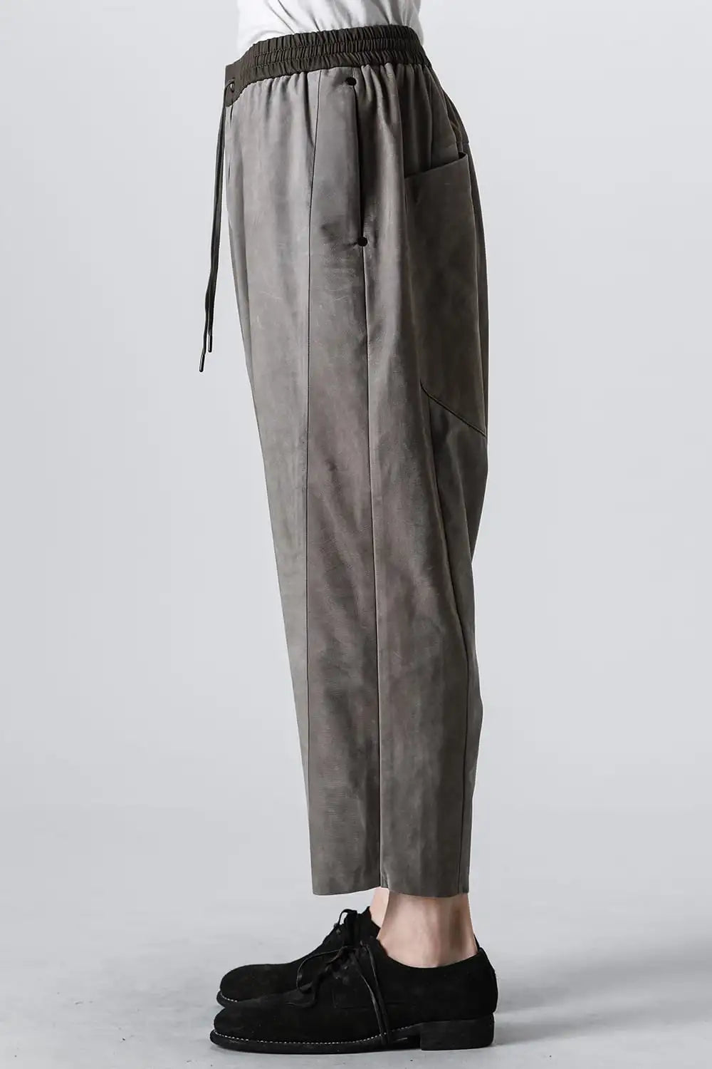 リラックスパンツ ソフトヌバックカウレザー Slate Gray