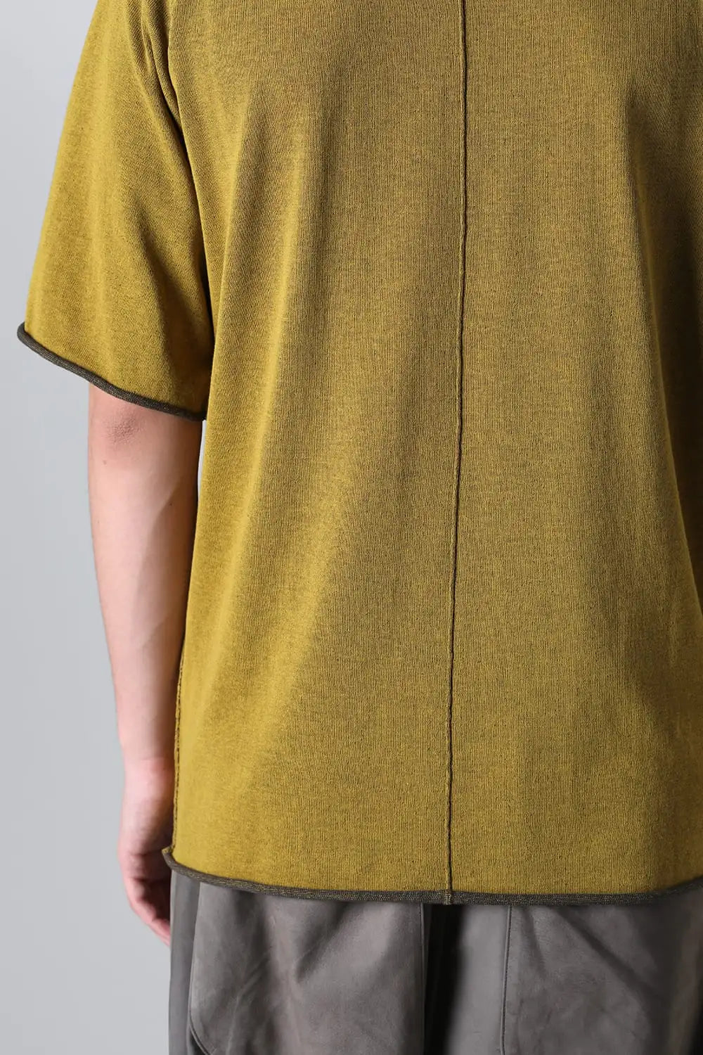 Short sleeve High twist cotton Yellow