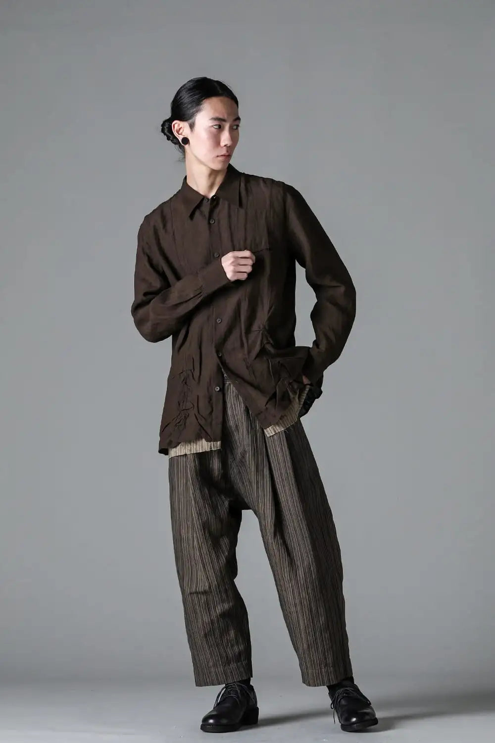 Layered Wrinkled Effect Shirt