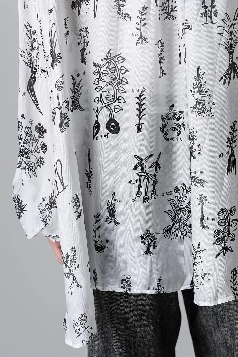 Chinese Medicine Print LS Shirt