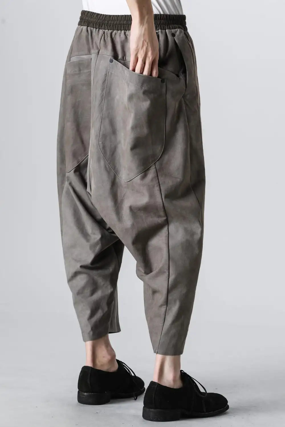 リラックスパンツ ソフトヌバックカウレザー Slate Gray