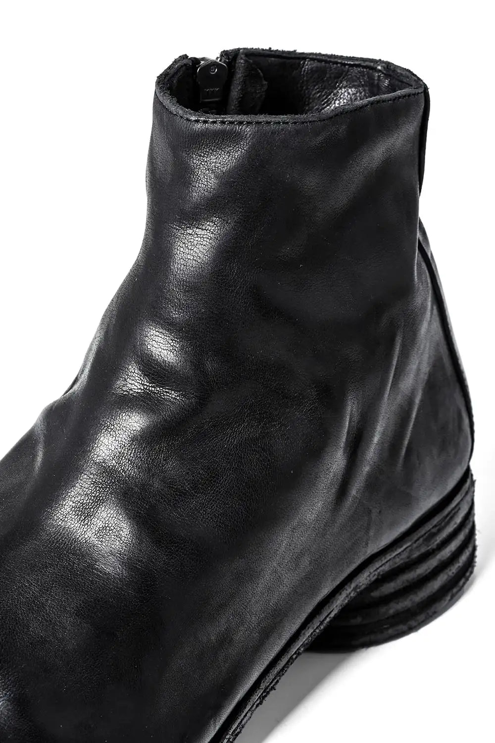 incarnation × DEVOA Boots Horse leather garment dyed Black