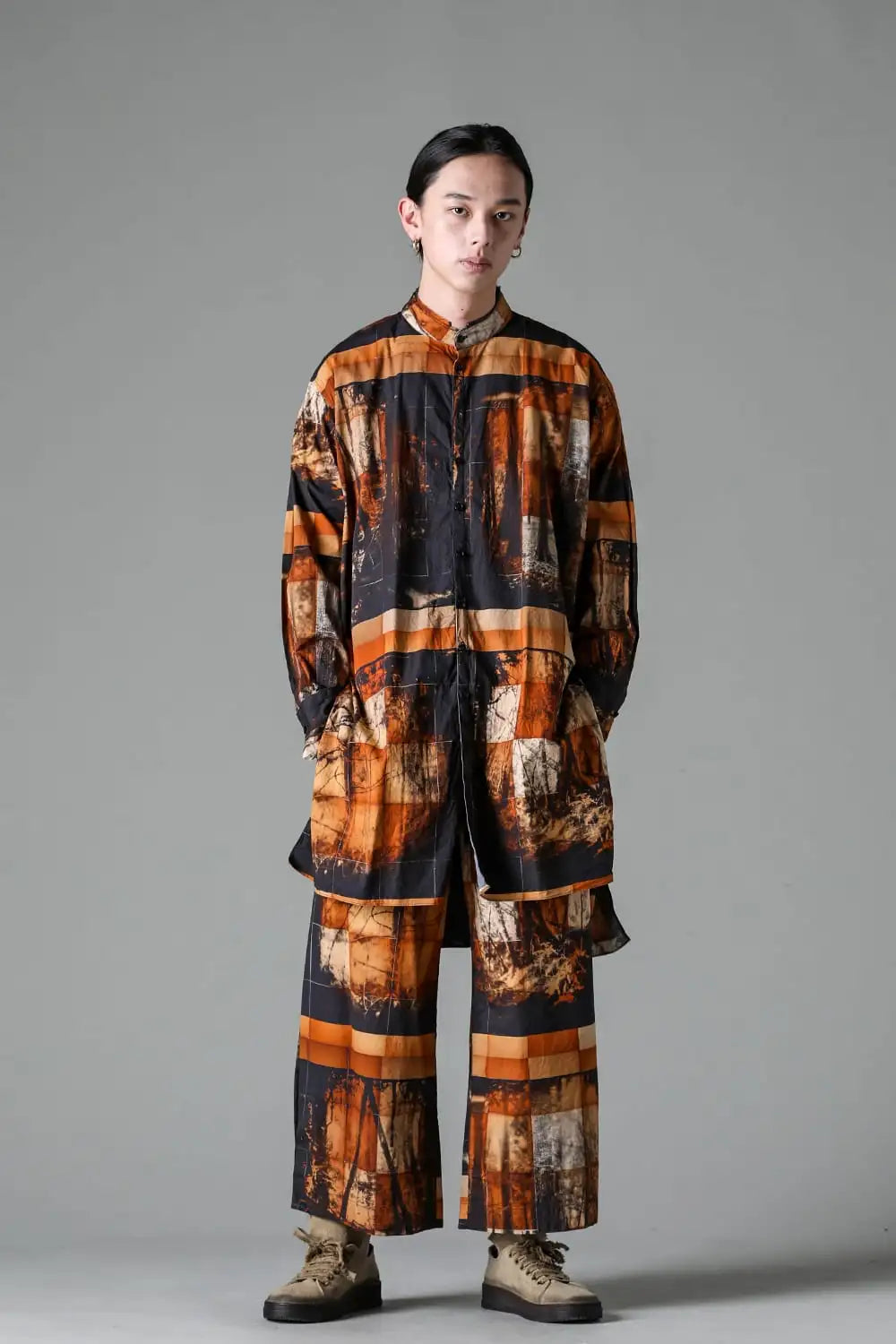 Yasu Forest Print Extra Long and wide Shirts/Coat