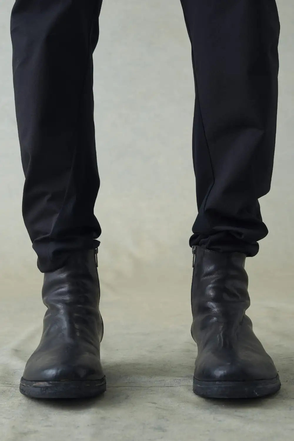 incarnation × DEVOA Boots Horse leather garment dyed Black