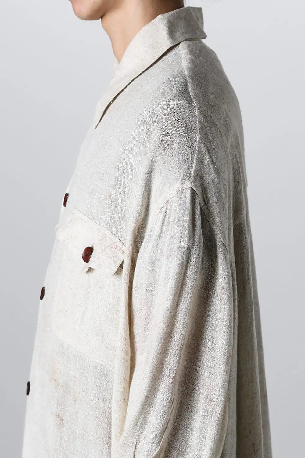 Hand Dyed DB Pocket Oversized Shirt