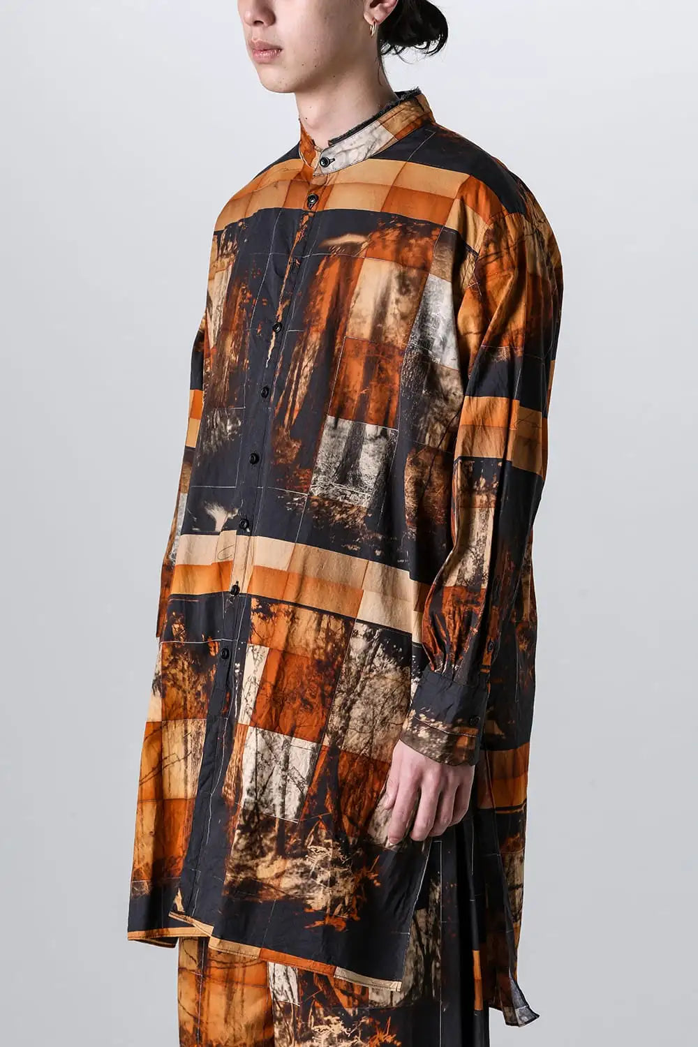 Yasu Forest Print Extra Long and wide Shirts/Coat