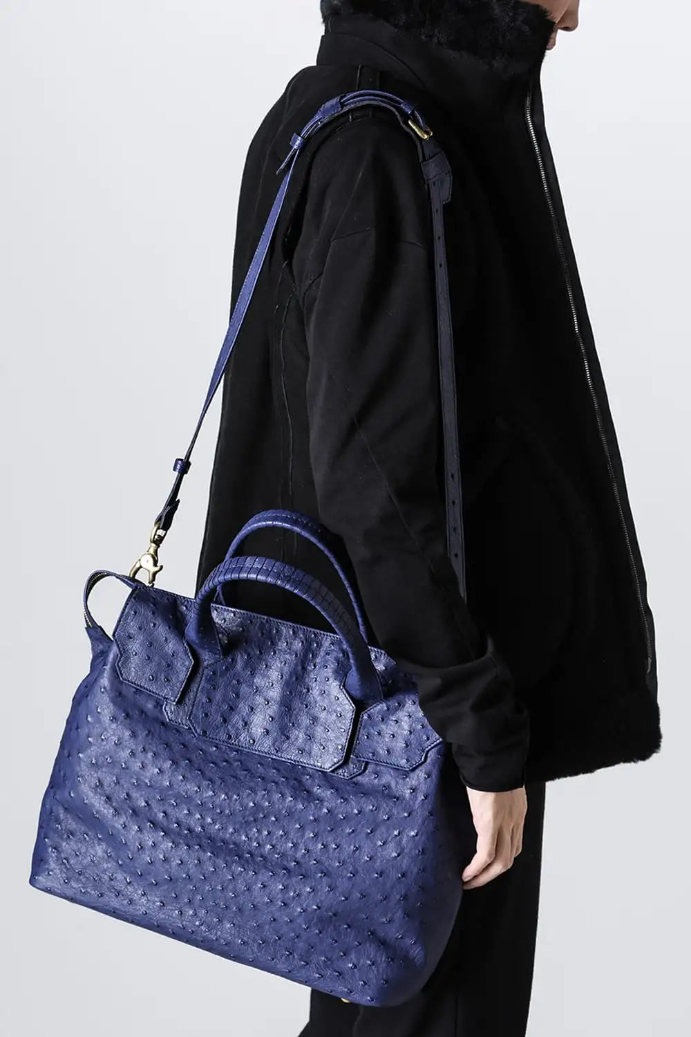 key hole BOSTON Ostrch Blue