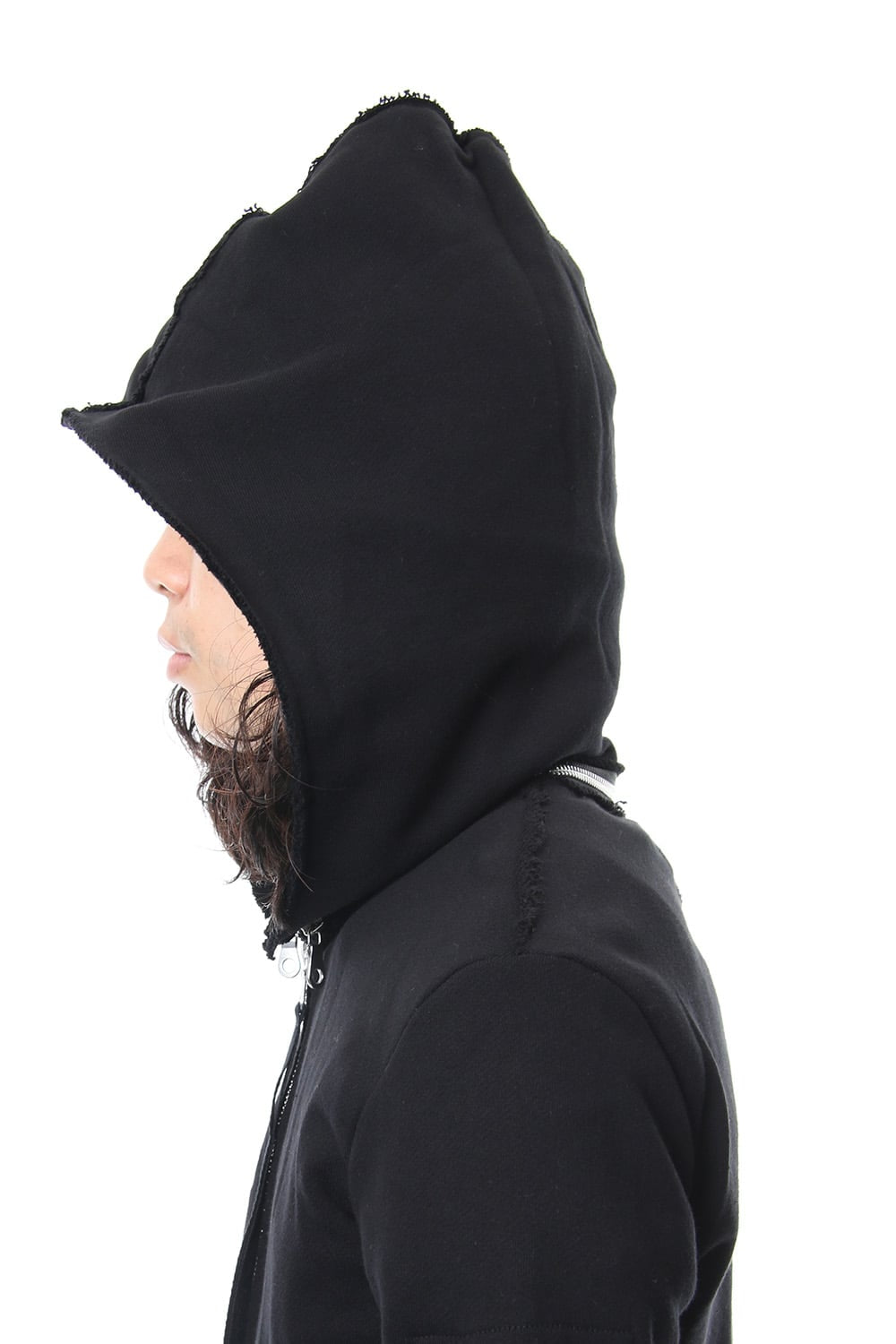Removable hoodie blouson - Black