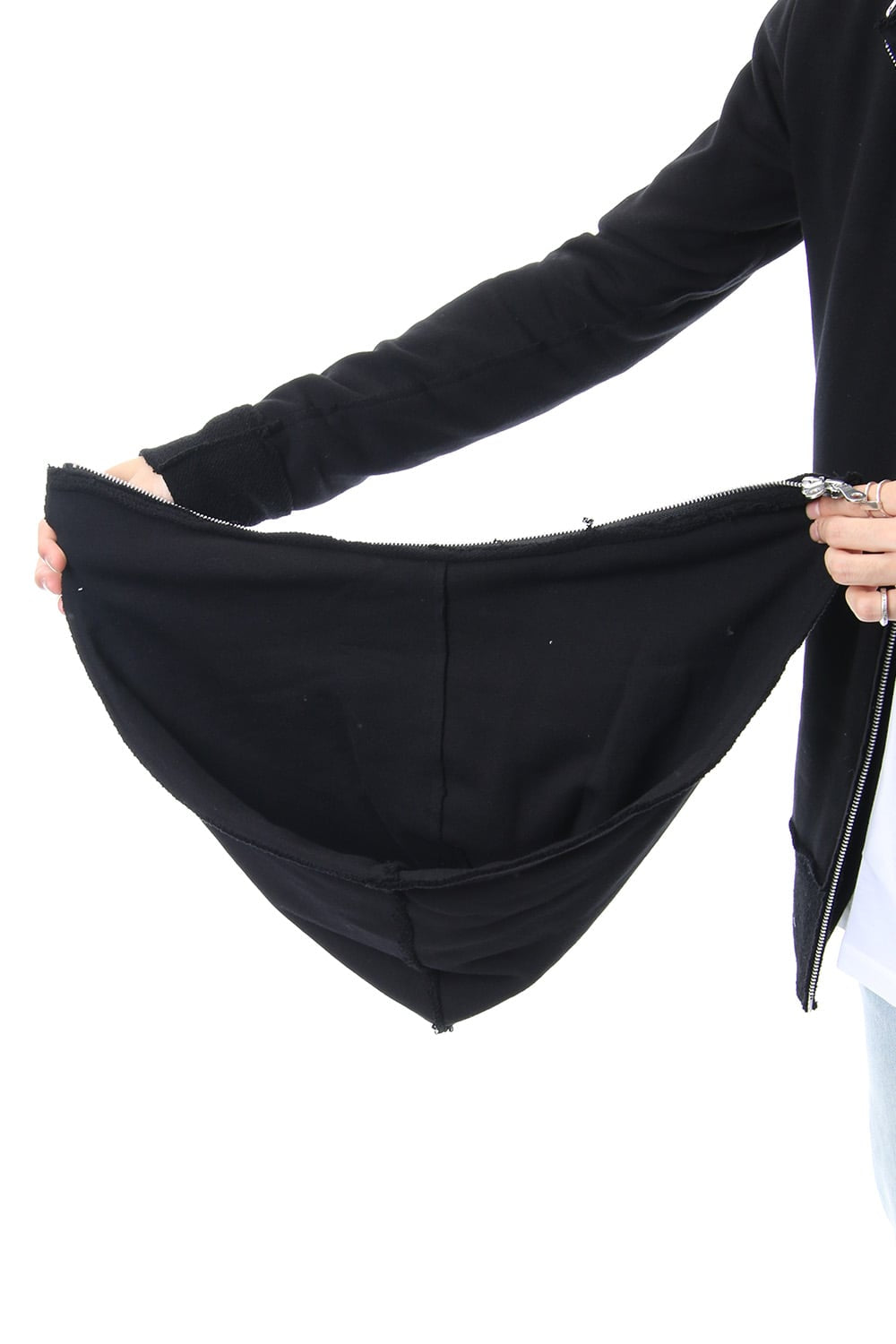 Removable hoodie blouson - Black