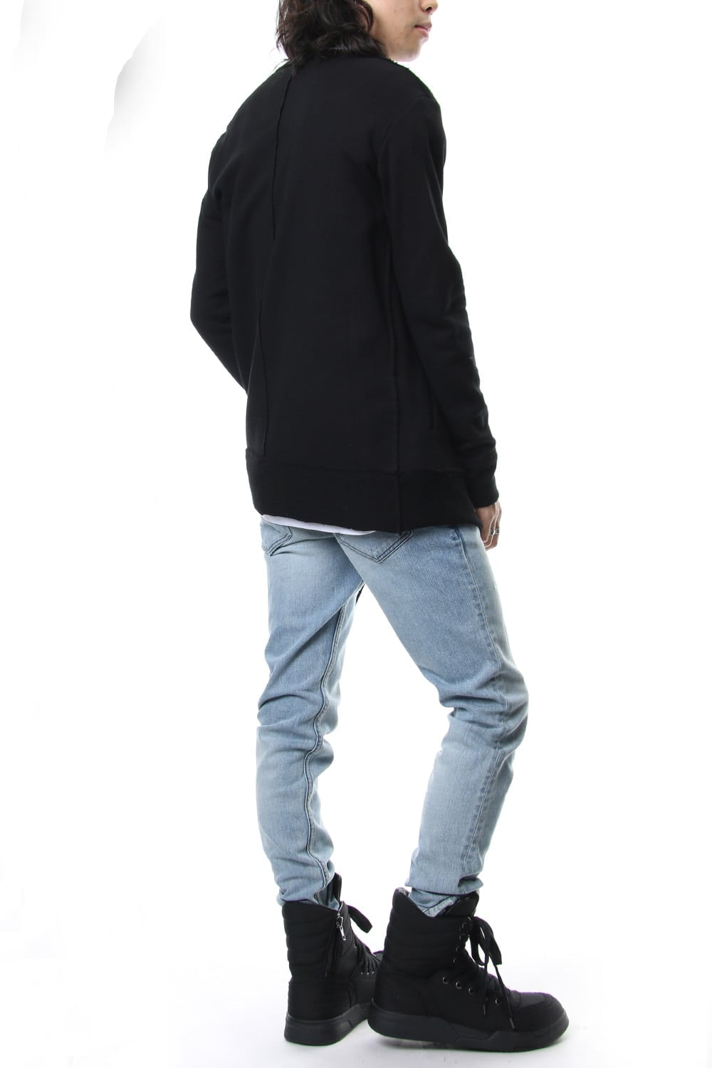 Removable hoodie blouson - Black