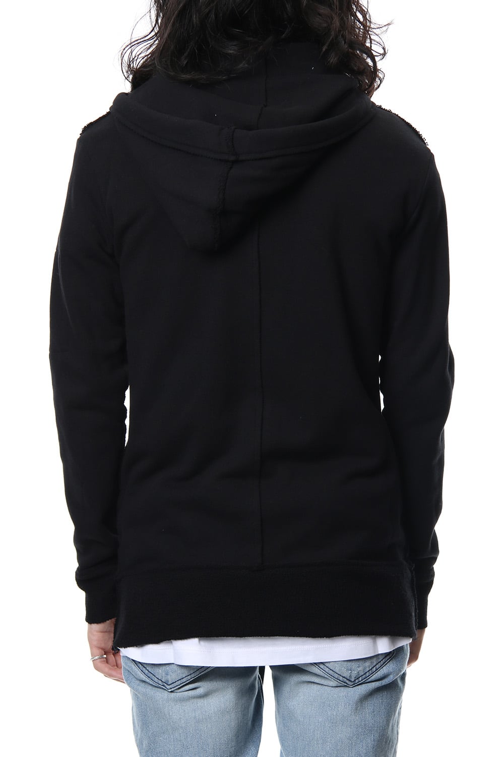 Removable hoodie blouson - Black