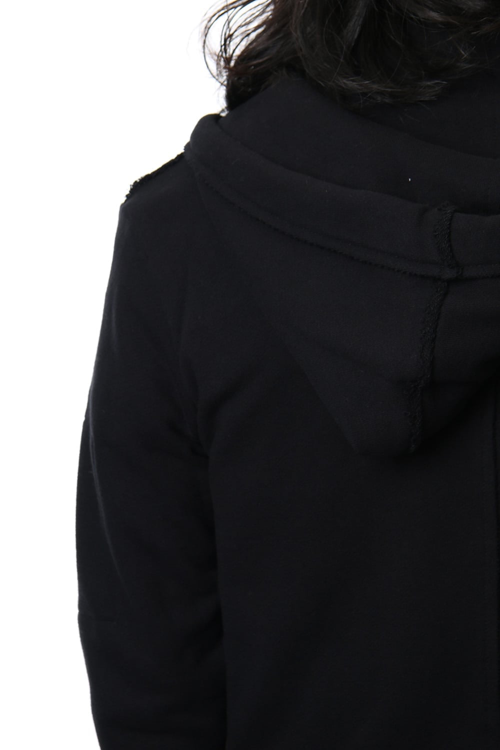 Removable hoodie blouson - Black