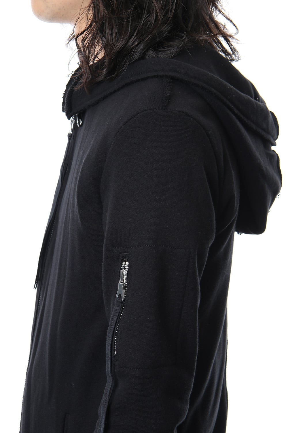 Removable hoodie blouson - Black