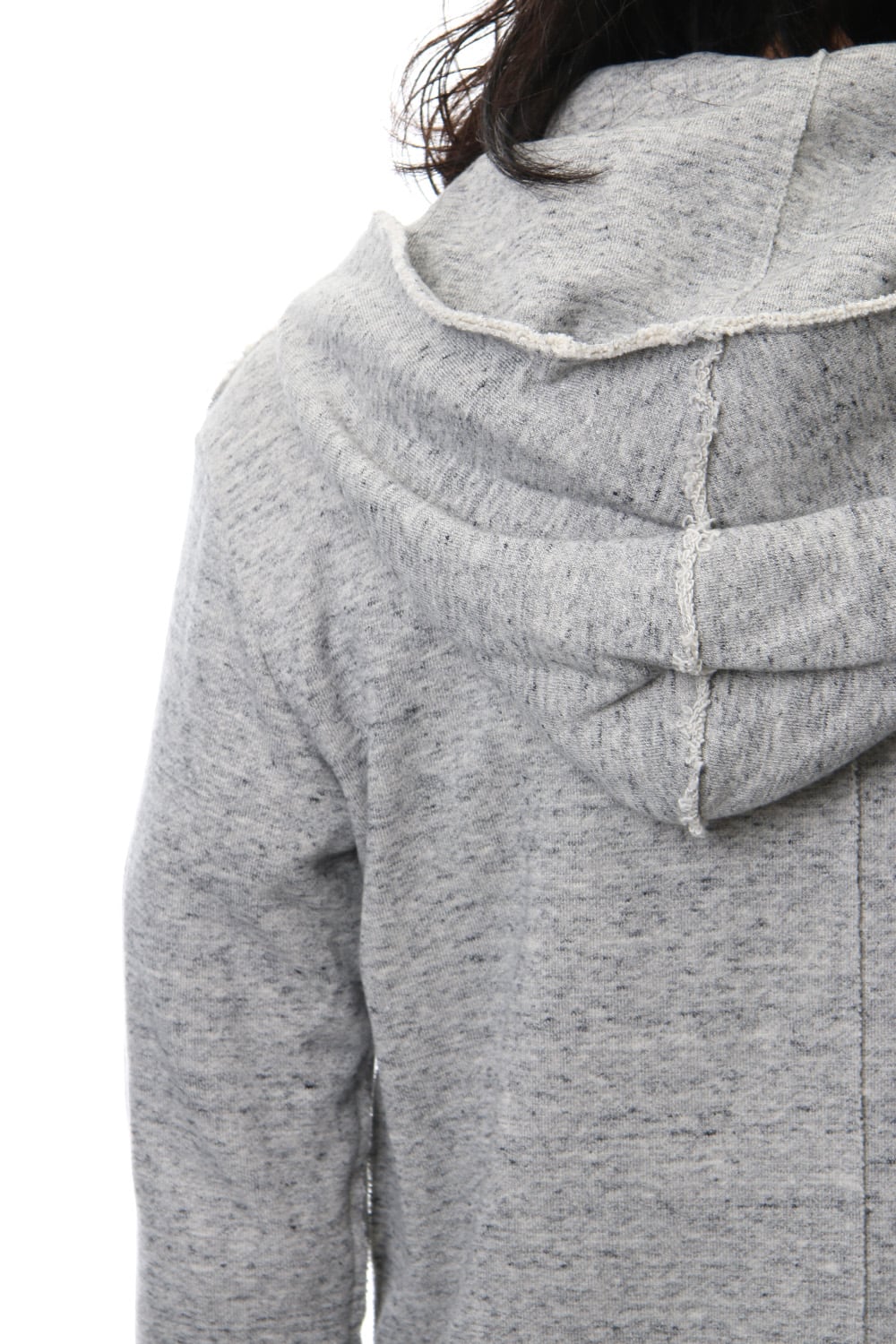 Removable hoodie blouson - Snow Gray