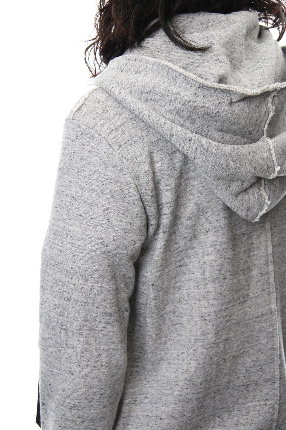 Removable hoodie blouson - Snow Gray