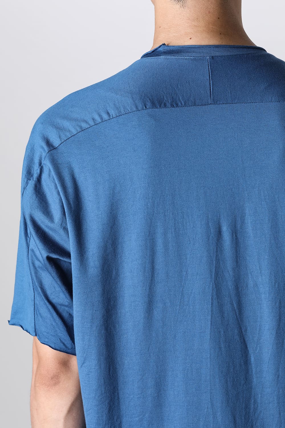 Sea Island cotton Short Sleeve T-shirt Blue