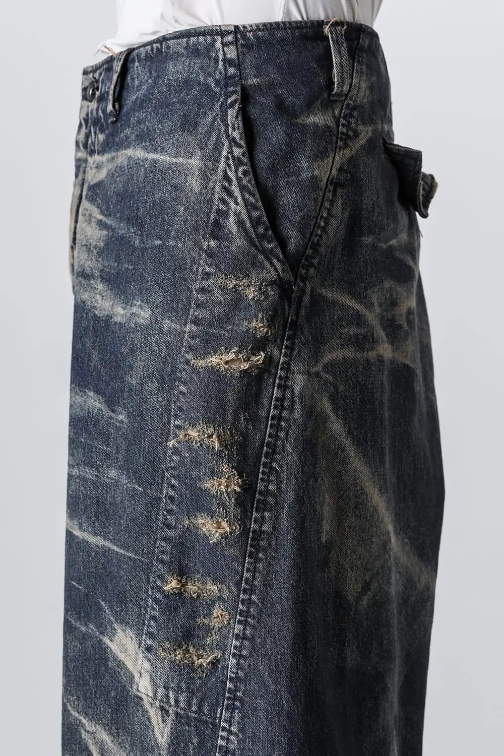 10oz Breach Wide Denim Pants Indigo