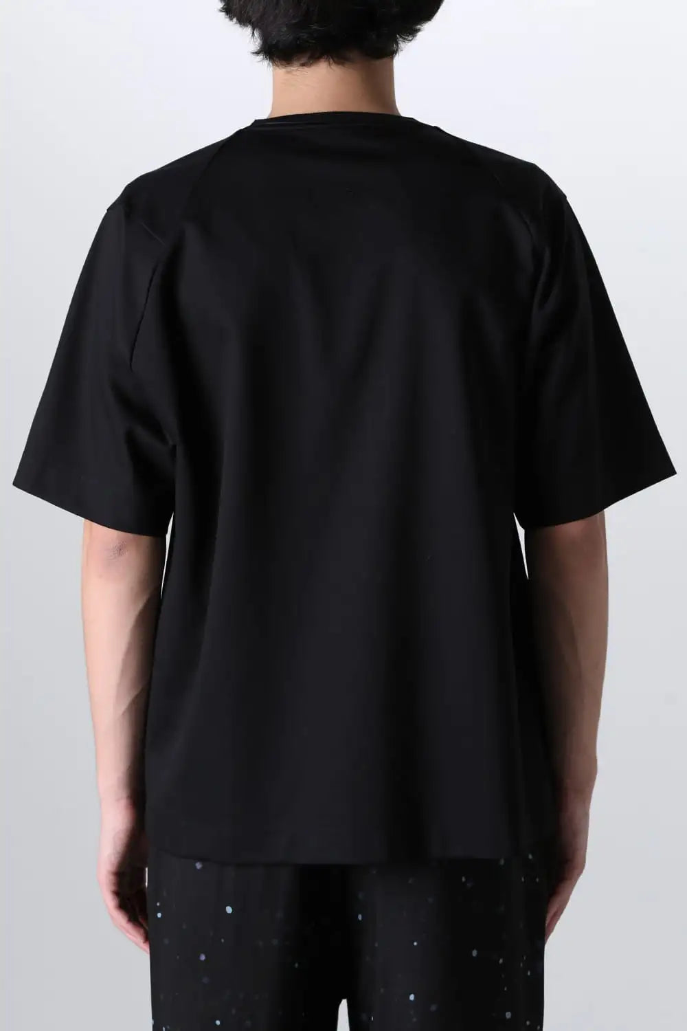 Short Sleeved T-Shirt Black × Black cord