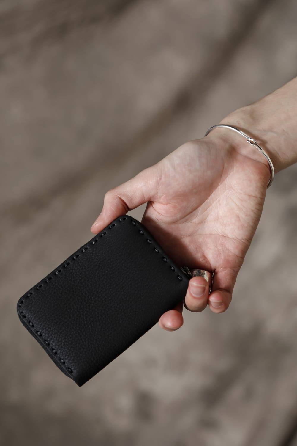 Card Case Du puy Bubble Calf Leather