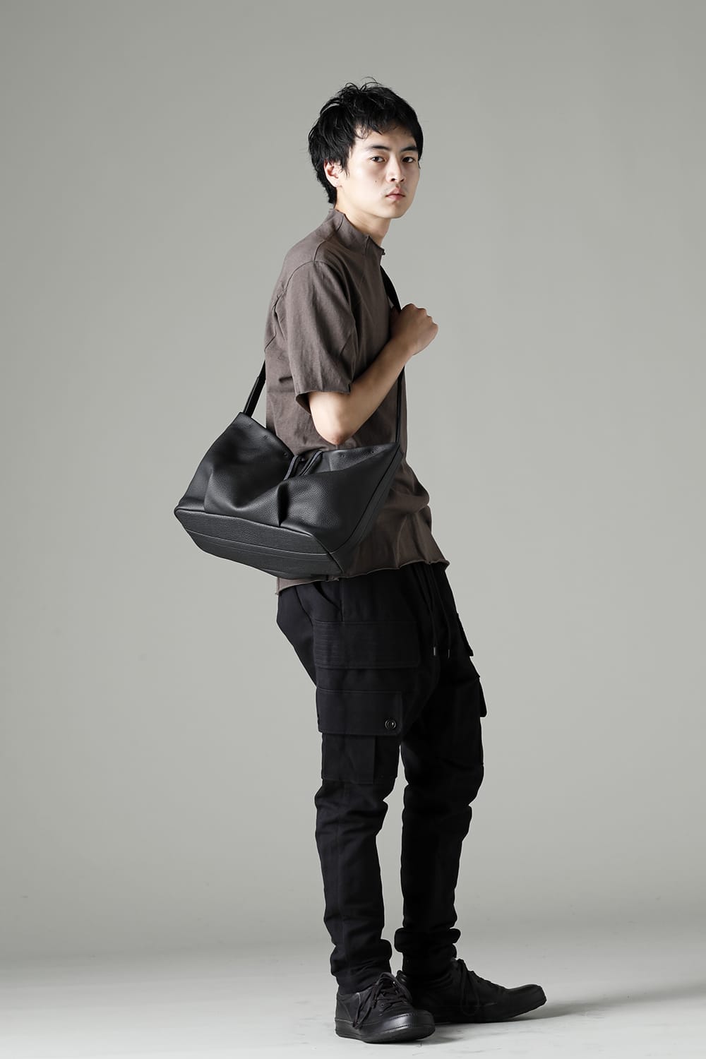 Shoulder bag Leather Black