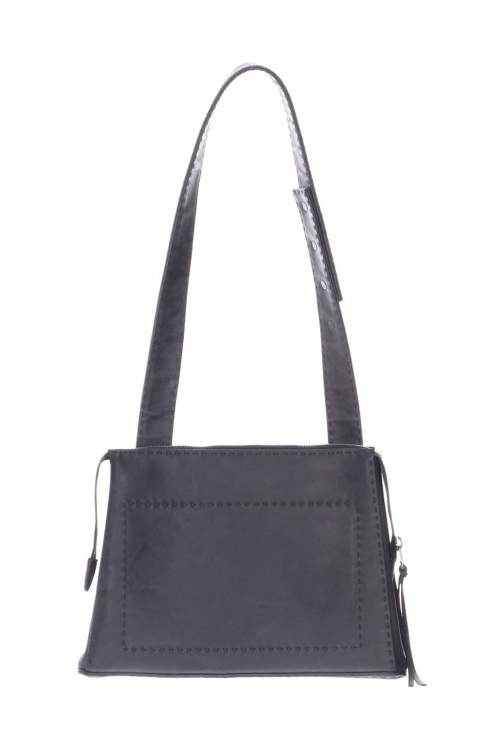 Hand made Messenger Bag Cow Leather Black