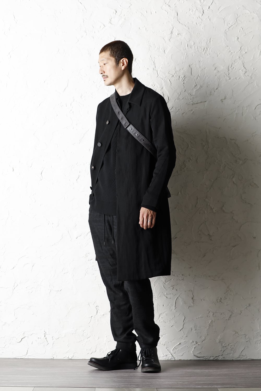 Hand made Messenger Bag Cow Leather Black