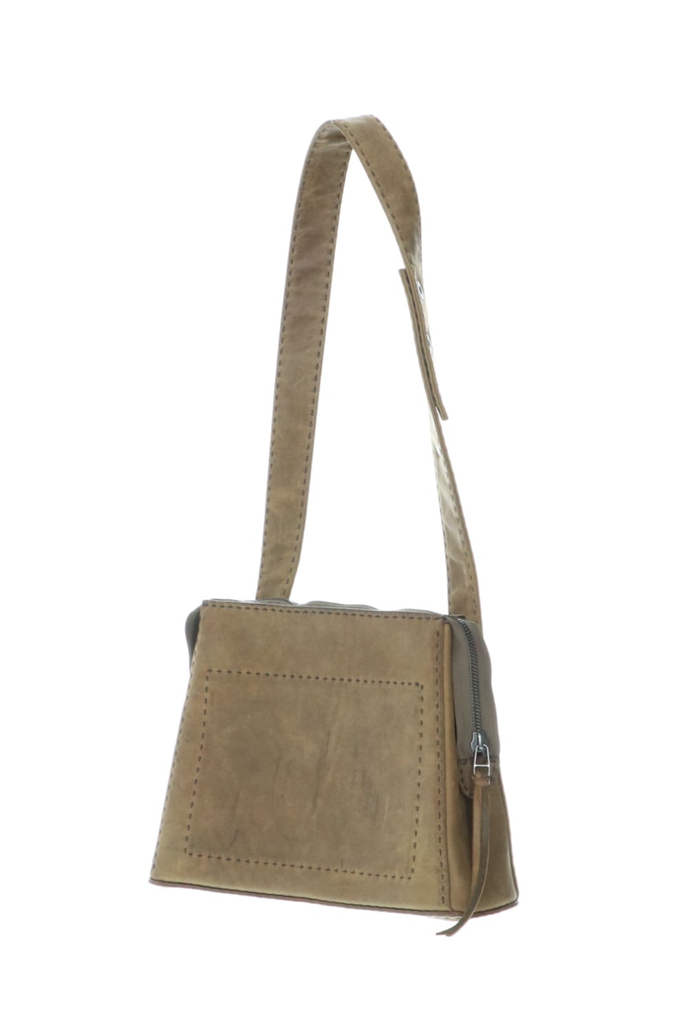 Hand made Messenger Bag Cow Leather Dark Olive