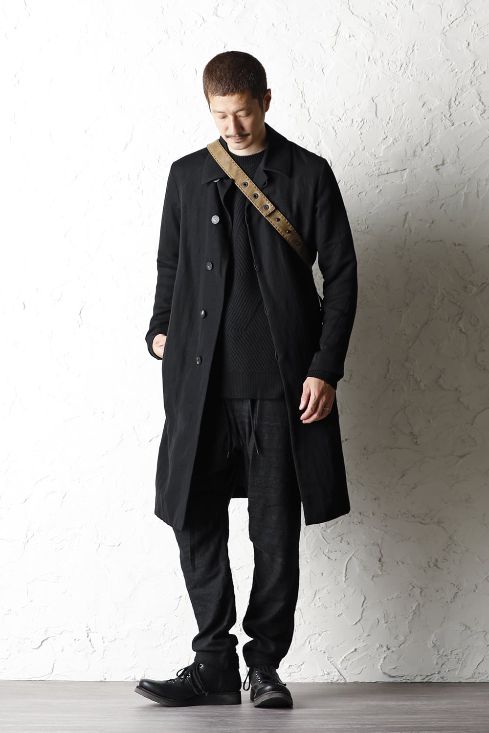 Hand made Messenger Bag Cow Leather Dark Olive