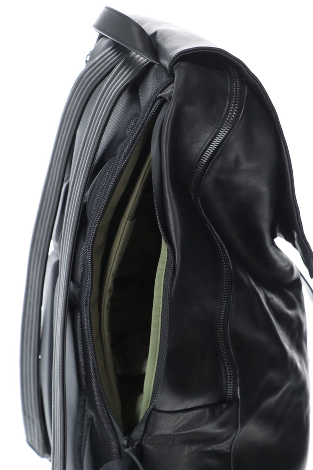 PC backpack GUIDI Horse Leather Black