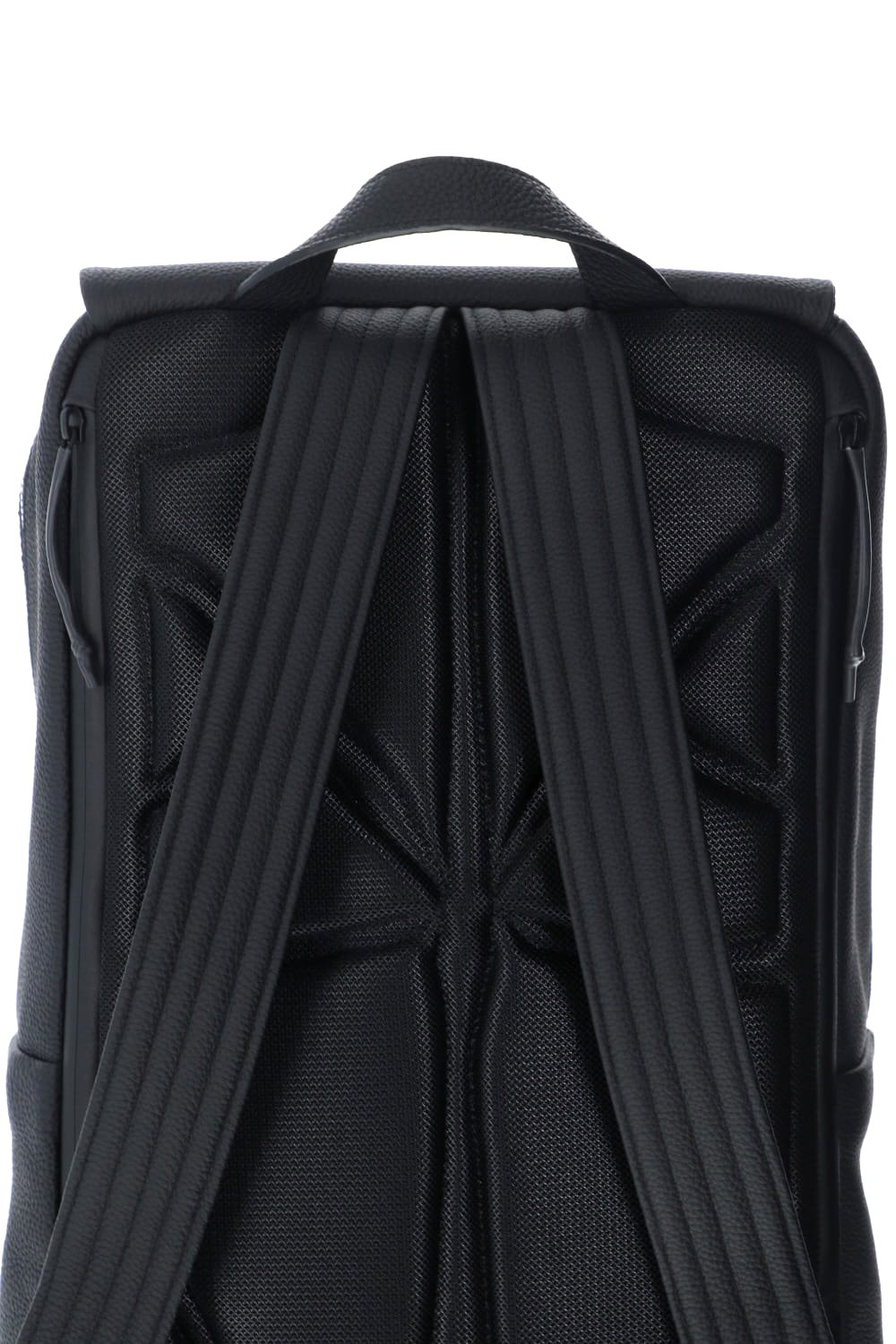 PC backpack Cow Leather Shrink Calf Black